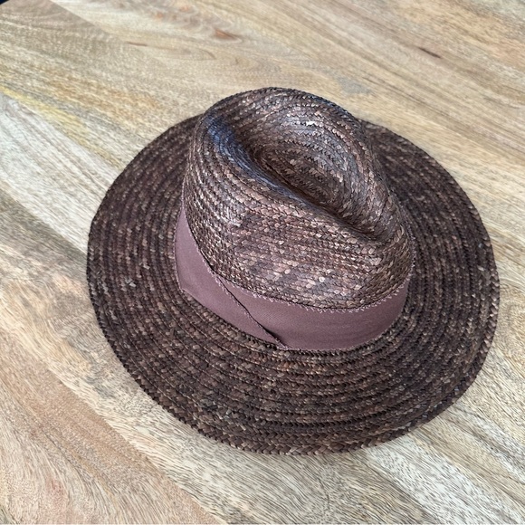 Accessories - Straw Fedora - Espresso